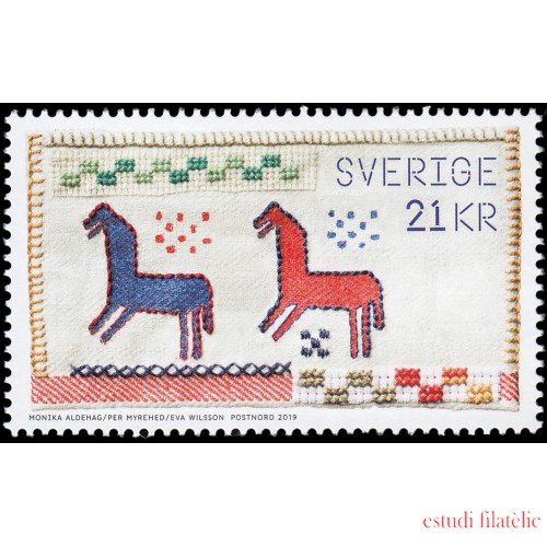 Suecia Sweden 3245 2019 Artesanías textiles MNH