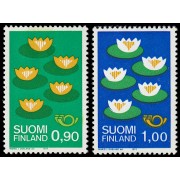 Finlandia Finland 767/68 1977 Nórdico 1977 Nenúfares MNH