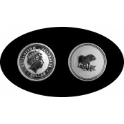 Australia 1 OZ onza 2007 Año del cerdo Year of the pig 1$ Plata Ag 