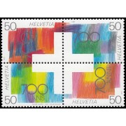 Suiza Switzerland 1368/71 1991 700 aniv. de la Confederación Suiza MNH