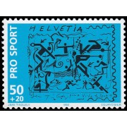 Suiza Switzerland 1410 1992 Por el deporte Sobretasa en beneficio de Asociaciones deportivas MNH