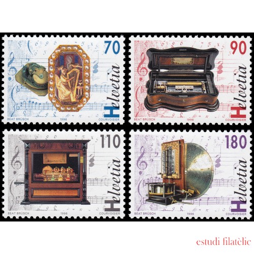 Suiza Switzerland 1513/16 1996 Cajas de música MNH