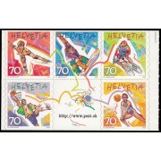 Suiza Switzerland 1586/90 1998 Deportes Autoadhesivos