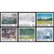 Suiza Switzerland 1568/73 1998 Vistas de Suiza MNH