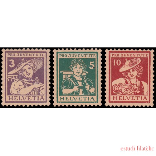 Suiza Switzerland 151/53 1916 Pro Juventud MNH