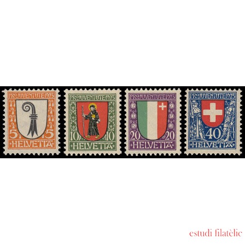 Suiza Switzerland 192/95 1923 Pro Juventud MNH