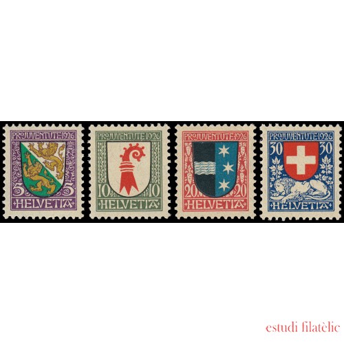 Suiza Switzerland 222/25 1926 Pro juventud MNH