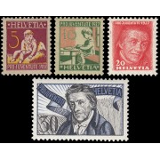 Suiza Switzerland 226/29 1927 Henri Pestalozzi Orfelinatos Pro juventud MNH