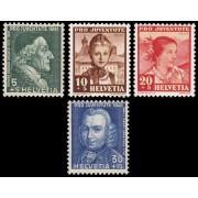 Suiza Switzerland 371/74 1941 Pro juventud Daniel Jean Richard MNH