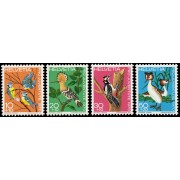 Suiza Switzerland 868/71 1970 Pro juventud Aves MNH