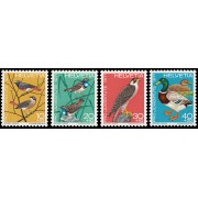 Suiza Switzerland 891/94 1971 Pro juventud Aves MNH