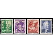 Suiza Switzerland 278/81 1934  Pro juventud Albrecht von Haller MNH