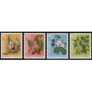 Suiza Switzerland 943/46 1973 Pro juventud Frutos del bosque MNH