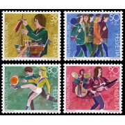 Suiza Switzerland 1359/62 1990 Pro juventud Desarrollo de la infancia MNH