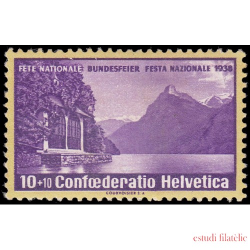 Suiza Switzerland 311 1938 Pro patria Capilla de Tell MNH