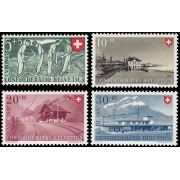 Suiza Switzerland 437/40 1947 Fiesta Nacional MNH