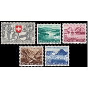 Suiza Switzerland 521/25 1952 Pro patria MH