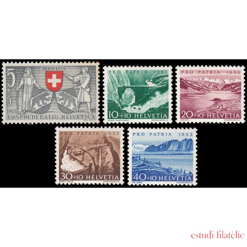 Suiza Switzerland 531/35 1953 Pro patria MH