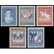 Suiza Switzerland 747/51 1965 Pro patria Padre Theodosius Florentini MNH