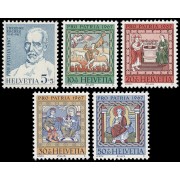 Suiza Switzerland 786/90 1967 Pro patria Theodor Kocher MNH