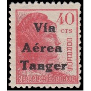 Tánger 134 1938 Habilitado impreso en Tánger MNH