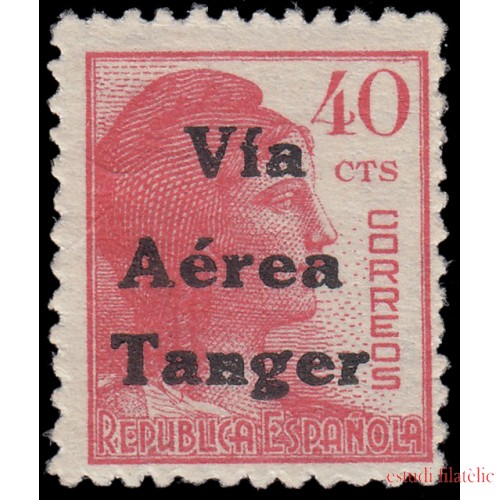 Tánger 134 1938 Habilitado impreso en Tánger MNH