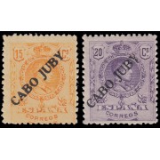 Cabo Juby 20A/21 1922-23 Sellos de España habilitados MNH