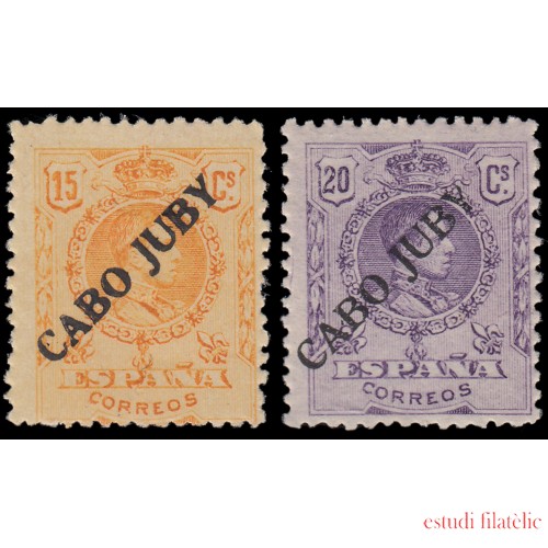 Cabo Juby 20A/21 1922-23 Sellos de España habilitados MNH