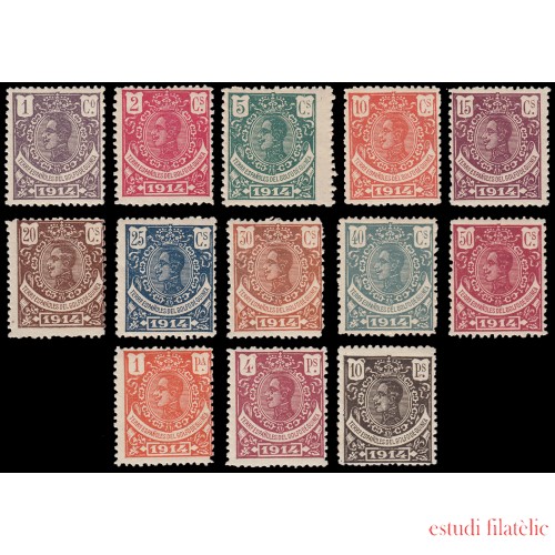 Guinea Española 98/110 1914 Alfonso XIII MNH