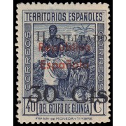 Guinea Española 253v 1937/38 Variedad MNH