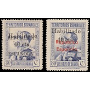 Guinea Española 254/55 Alfonso XIII MNH