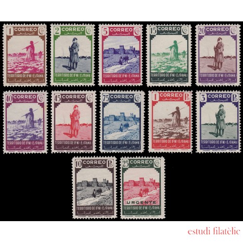 Ifni 16/27 1943 Fauna Nómada Tirador MNH