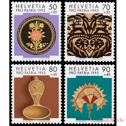 Suiza Switzerland 1399/02 1992 Pro patria  700 Años de arte y cultura MNH