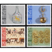 Suiza Switzerland 1430/33 1993 Pro patria Arte popular MNH