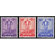 Suiza Switzerland 286/88 1936 Sobretasa en beneficio de la defensa nacional MNH