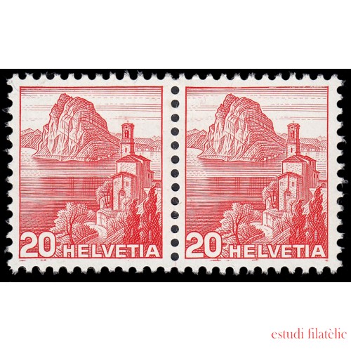 Suiza Switzerland 312 SH procedente de HB 4 1938 Exposición Filatélica Nacional de Aarau MNH