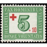 Suiza Switzerland 418 1945 En beneficio de Cruz Roja MH