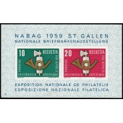 Suiza Switzerland HB 16 1959 Exposición Filatélica Nacional San Gall MH