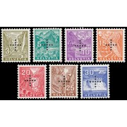 Suiza Switzerland Servicios 125/31 1937 Paisajes Cruz perforada MNH