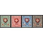 Suiza Switzerland Servicios 146/49 1938 Escudo de armas Cruz sobreimpresa MNH