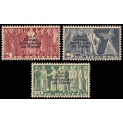 Suiza Switzerland Servicios 178/80 1944 Oficina Internacional del Trabajo sobreimpreso BIT/ILO MNH