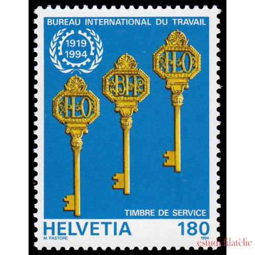 Suiza Switzerland Servicios 468 1994 25 aniv. Oficina Internacional de Trabajo MNH