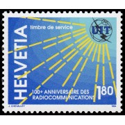 Suiza Switzerland Servicios 469 1994 Centenario de radiocomunicaciones MNH