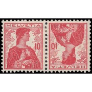 Suiza Switzerland  131a 1909 Estatua de Helvetia MH