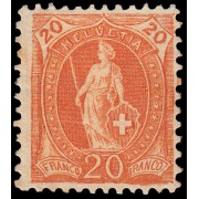 Suiza Switzerland  93 1905-06 Helvetia de pie MH