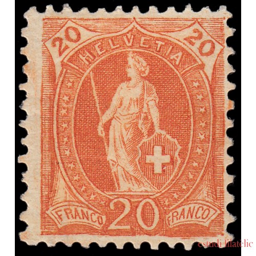 Suiza Switzerland  93 1905-06 Helvetia de pie MH