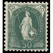 Suiza Switzerland  97 1905-06 Helvetia de pie MH