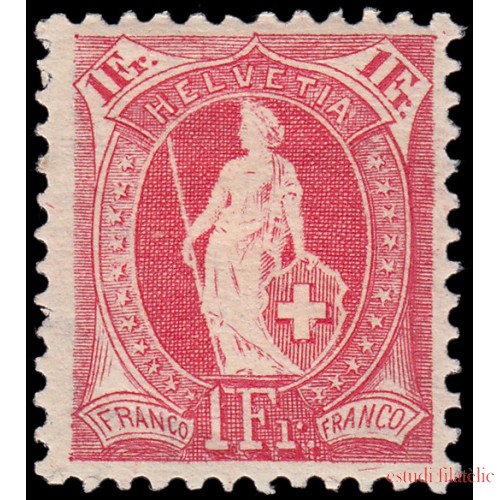 Suiza Switzerland  98 1905-06 Helvetia de pie MH