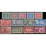 Suiza Switzerland 405/17 1945 Serie de la paz MH