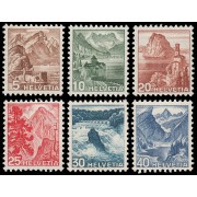 Suiza Switzerland 461/66 1948 Paisajes MH